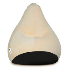 Deals, Discounts & Offers on Furniture - Amazon Brand - Solimo Luxe Fur XXXL Bean Bag Cover Without Beans (Cream)