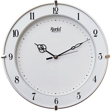 Deals, Discounts & Offers on  - Ajanta Plastic Abstract Wall Clock (28 cm x 28 cm x 3.5 cm, White)
