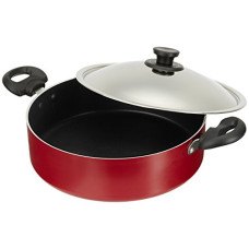 Deals, Discounts & Offers on Cookware - Pigeon by Stovekraft Non-Stick Biriyani Pot with Lid, 5 Litres, Red