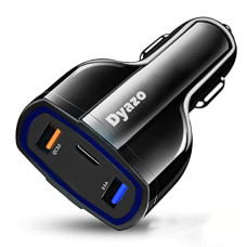 Deals, Discounts & Offers on Mobile Accessories - Dyazo 3 Port 36 W Fast USB Car Charger Qc Charging Compatible
