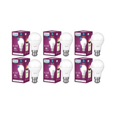 Deals, Discounts & Offers on  - PHILIPS Ace Saver 8.5W B22 LED Bulb, Crystal White, Pack of 6