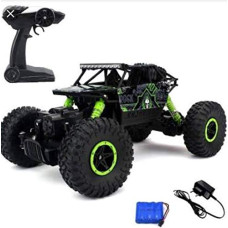 Deals, Discounts & Offers on  - The Flyers Bay Plastic Rock Crawler 1:18 Scale 4Wd Rally Car - The Mean Machine, Blue