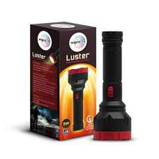 Deals, Discounts & Offers on  - wipro Luster 3W Led Bright Rechargeable Torch (Pack of 1, Red and Black, ABS)
