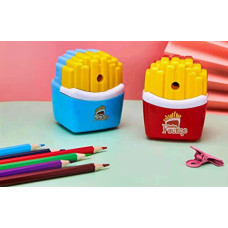 Deals, Discounts & Offers on Stationery - Crackles Fast Food French Fry Shaped Crank Manual Pencil Sharpener Color Pencils Sharpener , Table Sharpener Machine School Stationary Gift
