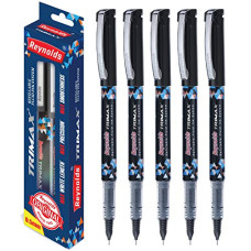 Deals, Discounts & Offers on Stationery - Reynolds Trimax Liquid Gel Pens | Needle Point (0.5mm) | Black Ink | 5 Count