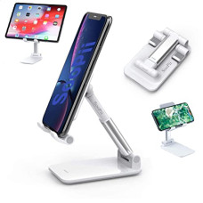 Deals, Discounts & Offers on  - SOOPII Desktop Grade-A Quality Mobile Phone + Tablet Tabletop Stand, Mobile Holder, Adjustable & Foldable, Aluminum Stand Holder