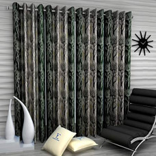 Deals, Discounts & Offers on  - Fashion String 4 Pieces Door Curtain Set, 7 feet Long,Green