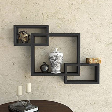 Deals, Discounts & Offers on Furniture - Hoopy Wall Mounted Rectangle Shape Wooden Wall Shelves