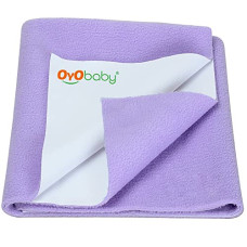 Deals, Discounts & Offers on Baby Care - OYO BABY - Quickly Dry Super Soft Waterproof and Reusable Mat/Underpad/Absorbent Sheets/Mattress Protector (Small, OYO BABY Purple)
