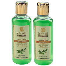 Deals, Discounts & Offers on Beauty Care - Khadi Shuddha Heena & Tulsi Shampoo 420 ml- Promote Hair Growth & Protect Hair Scalp (SLS, SLES & PARABEN FREE)