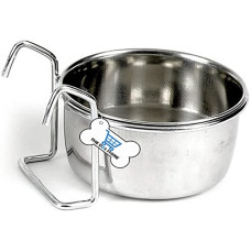 Deals, Discounts & Offers on  - THE DDS STORE Bird Feeding Dish Cups, Stainless Steel Bird Bowl Parrot Animal Cage Water Food Bowl Bird Cage Cups Holder with Clamp Holder and Hook Holder (Hook Holder, 150.ml/ Hook 1.Pc)