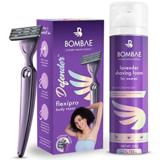 Deals, Discounts & Offers on Health & Personal Care - Bombay Shaving Company Defender For Her Razor and Ultra Sensitive Shaving Foam,200 ml