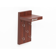 Deals, Discounts & Offers on  - MACWUD Peyton DDecorative Enginering Wood Office, Living Room, Bed Room Key Holder (Classic Walnut)