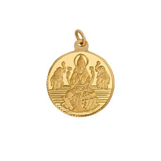 Deals, Discounts & Offers on Women - [For Bank of Baroda Credit Card] Bangalore Refinery 2 Gram Round Lakshmi 24k (999) yellow-gold Pendant