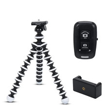 Deals, Discounts & Offers on Accessories - Photron Gorilla Tripod/Mini 33 cm (13 Inch) Tripod for Mobile Phone with Phone Mount & Bluetooth Remote | Flexible Gorilla Stand