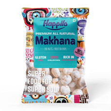 Deals, Discounts & Offers on  - Happilo Premium All Natural Fox Nuts (Phool Makhana) 100g, Healthy Snack Low Calorie Gluten Free and Vegan