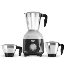 Deals, Discounts & Offers on  - Havells MIXWELL 500 Watt 3 Jar mixer grinder ,304 SS Blades, Bigger and wider mouth SS Jars & All Jars with Handle (Black and Grey)