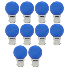 Deals, Discounts & Offers on  - Panasonic 0.5 Watt Night Light Spherical LED Bulb Base B22 (Blue, Pack of 10)