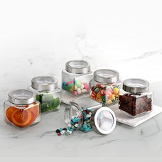 Deals, Discounts & Offers on  - Cello Qube Fresh Storage Jar, Set of 6(580mlx6)