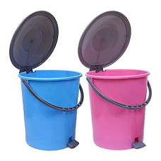 Deals, Discounts & Offers on  - Kuber Industries 2 Pieces Ultra Plastic Garbage Waste Pedal Dustbin