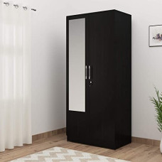 Deals, Discounts & Offers on Furniture - Spacewood Texas 2 Door Wardrobe (Woodpore Finish, Natural Wenge)