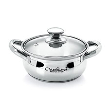 Deals, Discounts & Offers on Cookware - Neelam Stainless Steel Belly Sauce Pot, 1000 ml, Silver