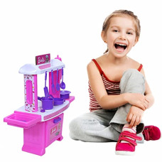 Deals, Discounts & Offers on  - Toyzone Plastic Barbie Kitchen Set For Girls| My Little Girls Toy |Kitchen Set