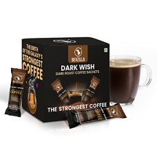 Deals, Discounts & Offers on  - Bevzilla Dark Wish Dark Roast Strong Coffee Powder - 48 Sachets Box |Instant Coffee| Strongest Coffee| Expresso, Cappuccino, Latte| 100% Arabica Coffee| Bold & Intense| Premium Coffee| Makes 48 Cups