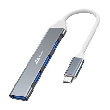 Deals, Discounts & Offers on  - WeCool 4-in 1 USB Hub ( Type C to 4 USB-A Ports ) with Fast Data Transfer , USB C Hub with USB 2.0 and 3.0 Ports, Compatible with Laptops, PC , MacBook and Smartphones Type C Devices