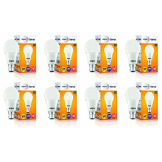 Deals, Discounts & Offers on  - wipro Garnet Base B22D 7-Watt Led Bulb (Pack Of 8, Warm White)