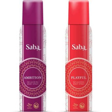 Deals, Discounts & Offers on Beauty Care - Saba Ambition Playful Deodorant NO alcohol Body Spray Combo pack of 2