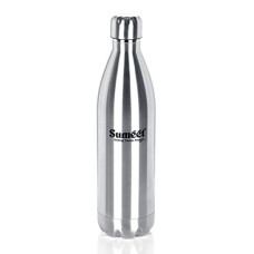 Deals, Discounts & Offers on  - Sumeet Stainless Steel Double Walled Vacuum Flask / Water Bottle, 24 Hours Hot and Cold, 1000 ml, Silver