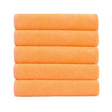 Deals, Discounts & Offers on Home Improvement - Bathla Spic & Span Multi Purpose Micro Fiber Cleaning Cloth - 340 GSM: 40cmx40cm (Pack of 5 - Fluorescent Orange)