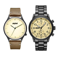 Deals, Discounts & Offers on Men - Unlisted by Kenneth Cole Autumn-Winter 20 Analog Beige Dial Men's Watch-UL51146002