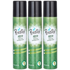 Deals, Discounts & Offers on  - Amazon Brand - Presto! Toilet Seat Sanitizer, Neem, 75 ml, Pack of 3