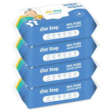 Deals, Discounts & Offers on Baby Care - 1st Step 99% Pure Water Baby Wipes with lid I Dermatologically Tested | Plant Based - 100% Biodegradable Wipes for Babies | Super Thick Polyester Free wet Wipes