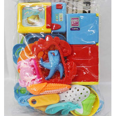 Deals, Discounts & Offers on  - Brunte Kids Cooking Role Play Set with Refrigerator, Microwave Oven, Gas Stove, Vegetables, Fruits, Hot Case for The Girls Doll