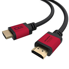 Deals, Discounts & Offers on Accessories - C&E 25 FT(7.6M) High Speed Ultra 4K HDMI Cable with Ethernet Red (25 Feet/7.6 Meters) Supports 4Kx2K@60HZ, 18 Gbps - 24 AWG - 3D / ARC/CEC/HDCP 2.2 / CL3 - Xbox PS4 PC HDTV