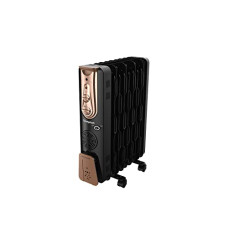 Deals, Discounts & Offers on  - Crompton Insta Fervor 9 Fins 2400 Watts Oil Field Room Heater - OFRwith PTC fan, Black Gold, Standard (ACGRH-INSTAFERVE 9)