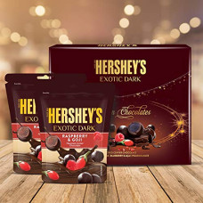 Deals, Discounts & Offers on  - Hershey's Exotic Dark Rasberry & Goji Best Wishes Pack, 200g
