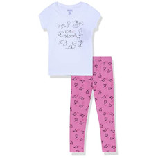 Deals, Discounts & Offers on  - [Sizes 2 Years-3 Years, 7 Years-8 Years] CHEROKEE KIDS Girls Pajama Set