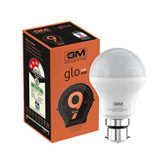 Deals, Discounts & Offers on  - GM GLO - 9 Watt LED Bulb - B22 100 Lumens Per Watt - 6500K White - Cool Day Light (Pack of 5)