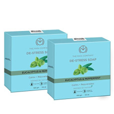 Deals, Discounts & Offers on Beauty Care - The Man Company De-stress Soap with Eucalyptus & Peppermint | Calms & Rejuvenates | Cooling Effect | Antibacterial & Antifungal | For All Skin Types- 100 gm (Pack of 2)