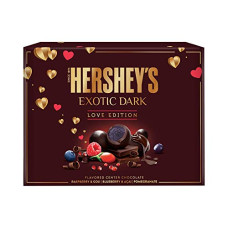 Deals, Discounts & Offers on  - Hershey's Exotic Dark - Love Edition Valentine Day Chocolate Gift Pack (Pomegranate), 200g