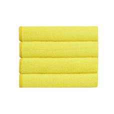 Deals, Discounts & Offers on Home Improvement - Bathla Spic & Span Multi Purpose Micro Fiber Cleaning Cloth - 340 GSM: 30cmx30cm (Pack of 4 - Fluorescent Yellow)