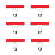 Deals, Discounts & Offers on  - PHILIPS T-bulb Rangoli B22 5-Watt LED Bulb (Pack of 6, Red)