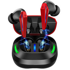 Deals, Discounts & Offers on  - F FUNX Gaming Earbuds, Bluetooth Wireless Headphones with Microphone, TWS Earphones with Charging Case, 45ms Ultra Low-Latency,Dedicated Gaming Mode