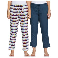 Deals, Discounts & Offers on Women - [Size S] Indigo Women Pajama Bottom
