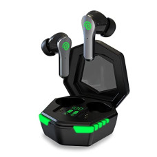 Deals, Discounts & Offers on Headphones - pTron Bassbuds Rush Bluetooth True Wireless In Ear Earbuds with Mic, Gaming 40ms Low Latency, 35Hrs Playtime, Deep Bass, ENC Stereo Call, BT5.3 Earphone, 1-Step Pairing, Voice Assistant & IPX4 (Black)