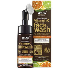 Deals, Discounts & Offers on Beauty Care - WOW Skin Science Brightening Vitamin C Foaming Face Wash with Built-In Face Brush